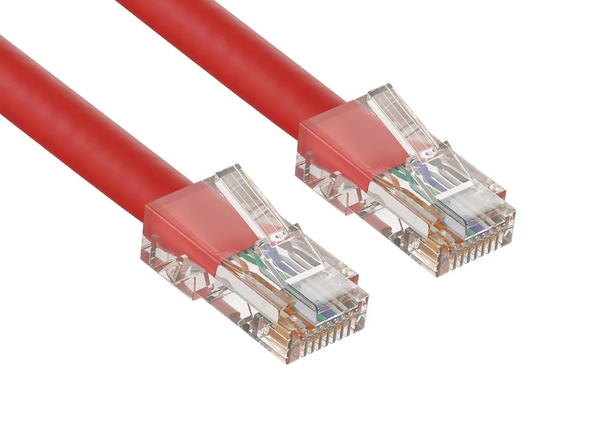 Cable Leader Cable Leader 5ft Cat5e Non-Booted Ethernet Cable Red 24AWG 350MHz — product photo