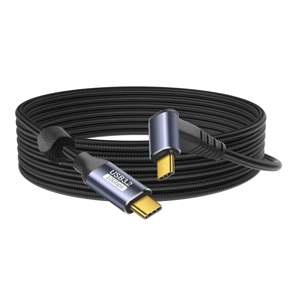 Vszerda Vszerda USB C to USB C 90 Degree Cable 10Gbps 100W 2M — product photo