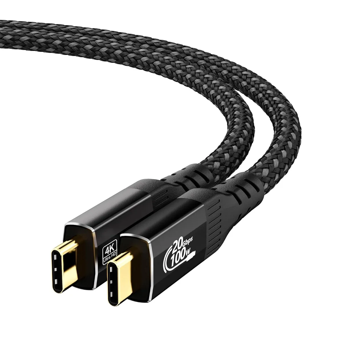 Kootion Kootion USB-C to USB-C Cable 2FT 20Gbps 100W 4K@120Hz — product photo