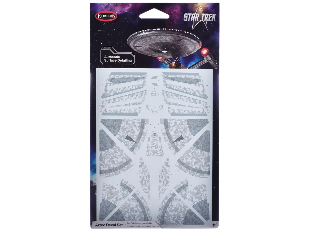 Polar Lights Polar Lights USS Enterprise NCC-1701 Aztec Decal Set 1/1000 Scale — product photo
