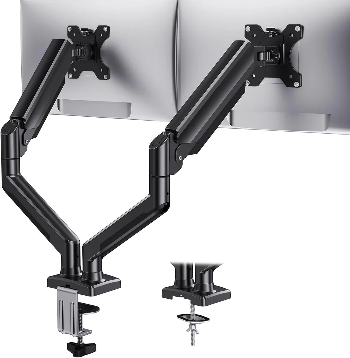 PISKEKAT PISKEKAT Dual Monitor Mount 22 lbs 32" Gas Spring VESA 75/100mm — product photo