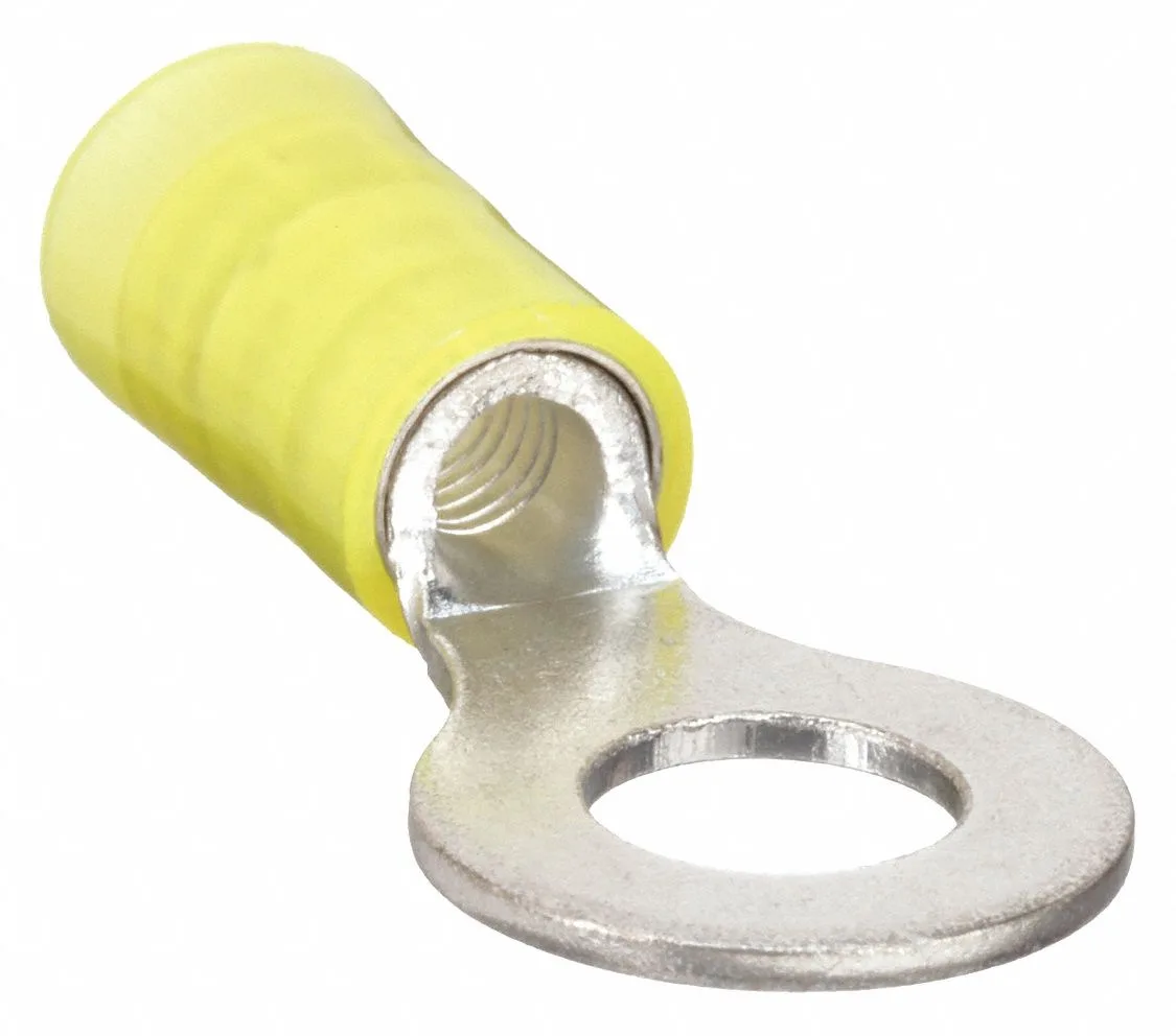 Panduit Panduit PN10-14R-D Ring Terminal 1/4 in Stud 10 AWG 600 V Nylon — product photo