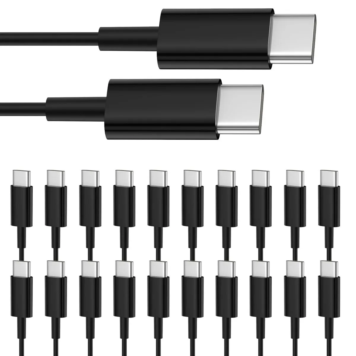 BFKK BFKK USB C to USB C Cable 20-Pack 3ft Black — product photo