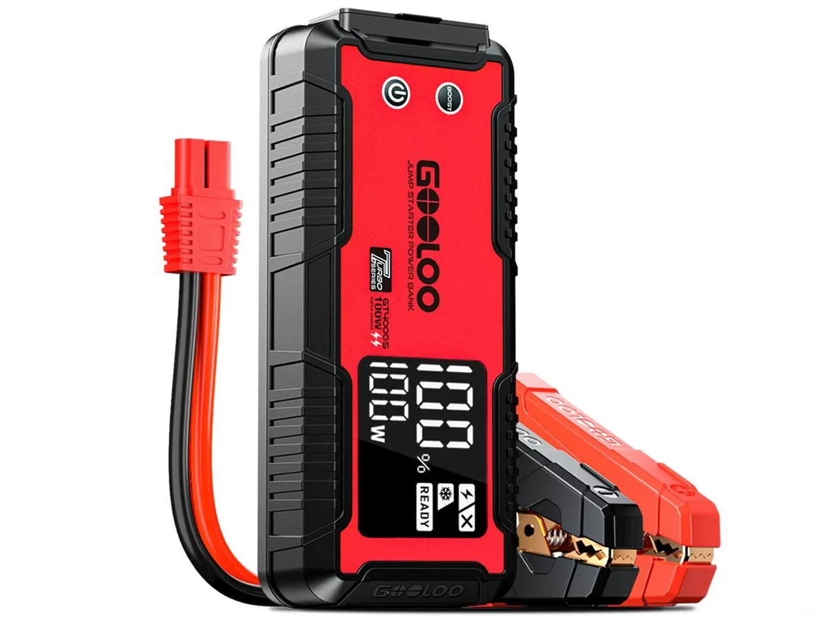 GOOLOO GOOLOO GT4000S Jump Starter 24000mAh 4000A PD100W 3.2" Screen — product photo