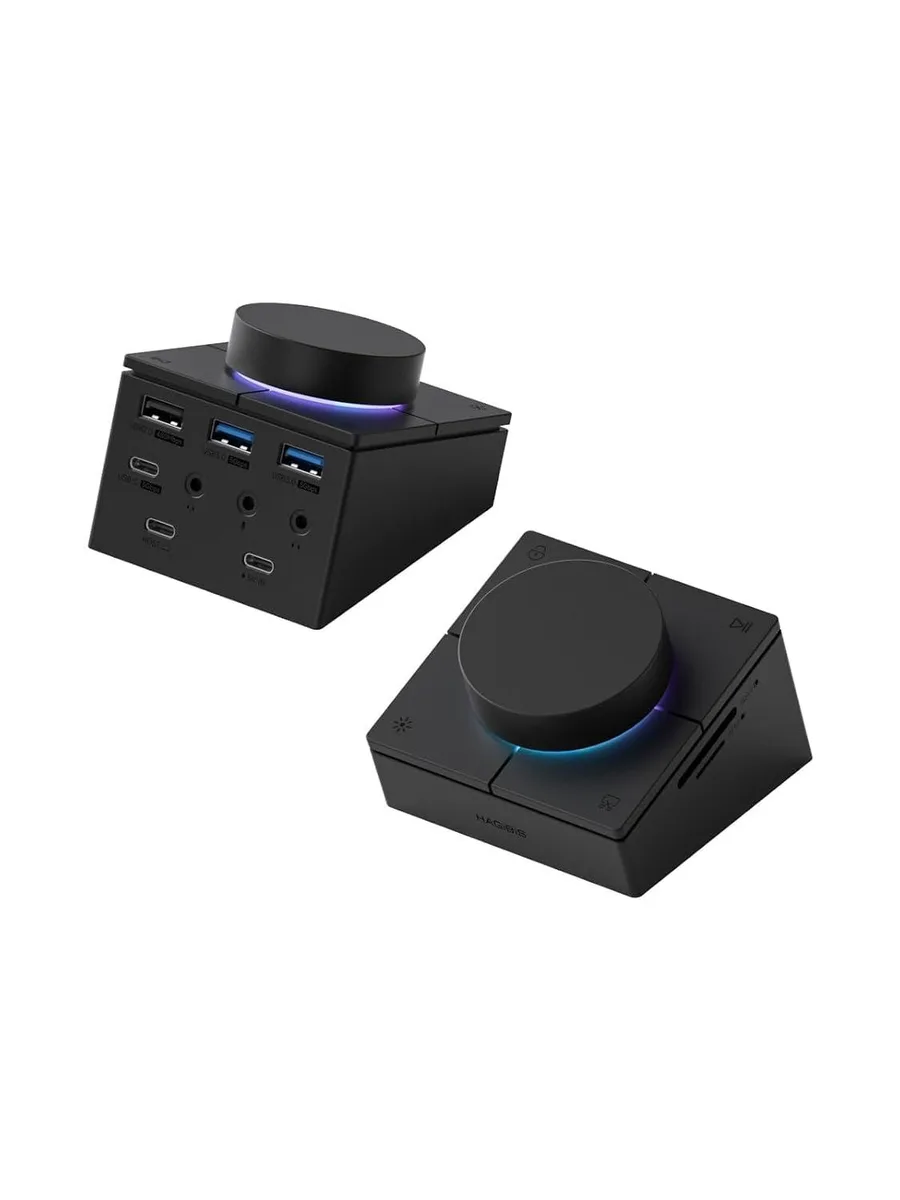 LORDWORLD LORDWORLD 9-in-1 USB-C Docking Station with Knob and Shortcut Buttons (Black AG) — product photo