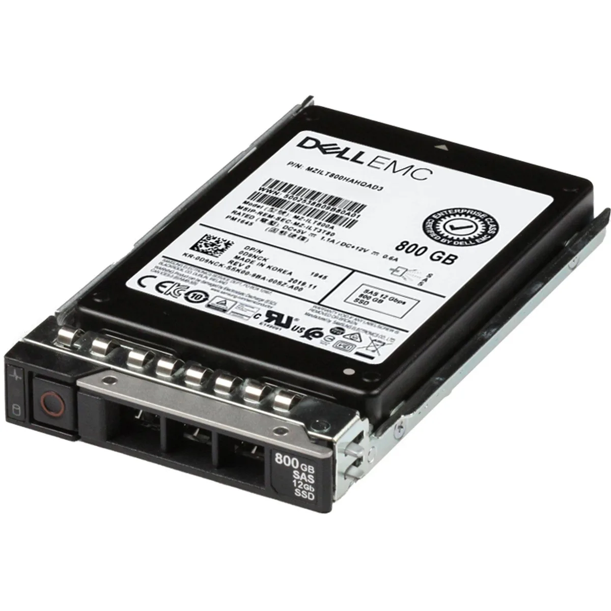 DELL DELL D9NCK 800GB 12Gbps SAS 2.5 enterprise SSD PM1645 — product photo