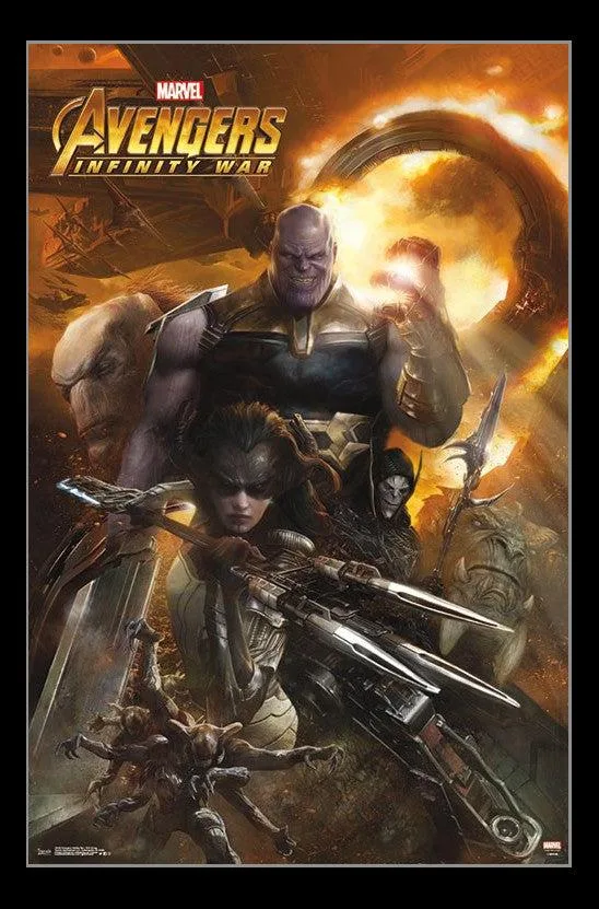 Avengers Infinity War evil group poster print 22 by 34 inches