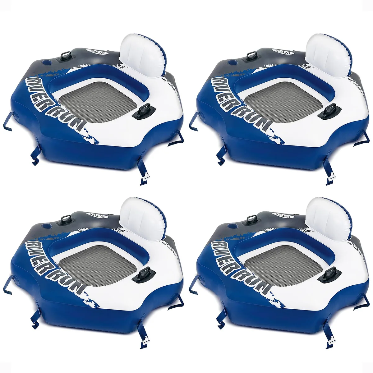  Intex 58854EP River Run Connect Floating Lounge Yellow 220lb 16in 4 Pack — product photo