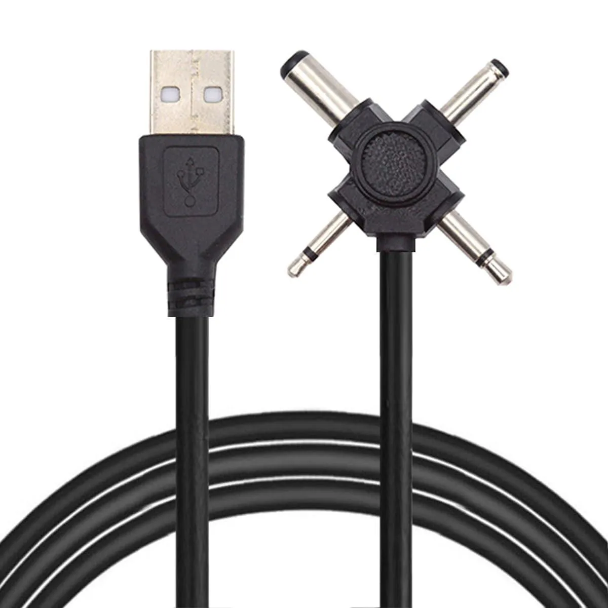 Fervit Fervit 4-in-1 USB 2.0 Type-A to DC 5.5x2.1mm 4.0x1.7mm 3.5mm 2.5mm 150cm — product photo