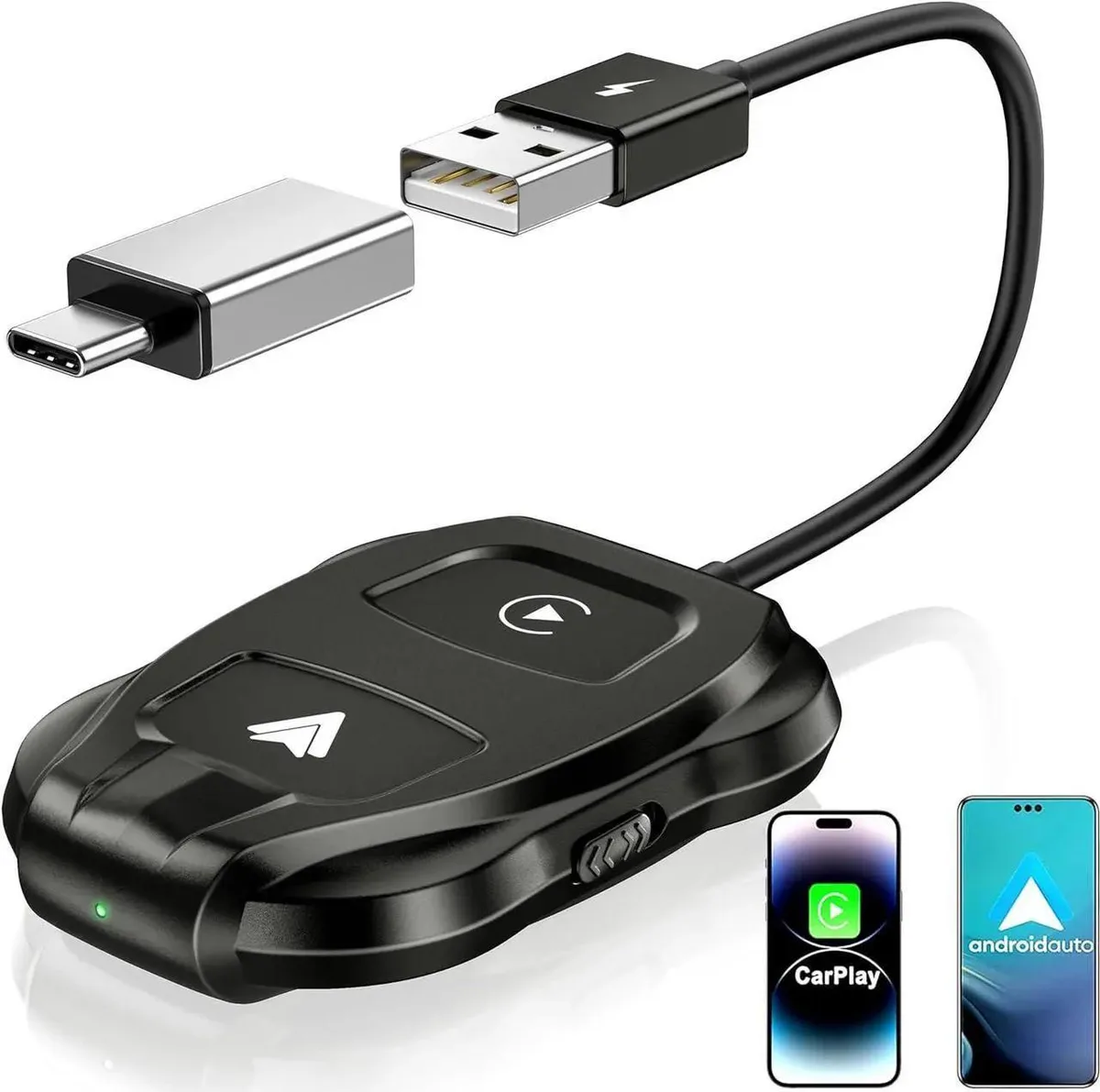 SMUGDESK SMUGDESK 2-in-1 Wireless CarPlay Adapter 2024 Black — product photo