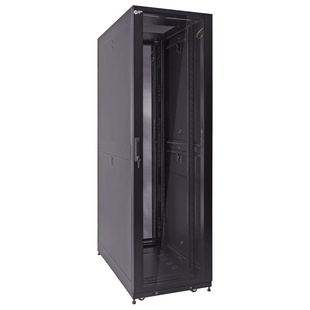 NavePoint NavePoint 42U Server Rack Cabinet 1000mm Deep Commercial Series Glass Door Fan Compatible Top — product photo