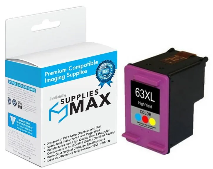 SuppliesMax SuppliesMax 63XL Color Inkjet Cartridge 480 Pages — product photo