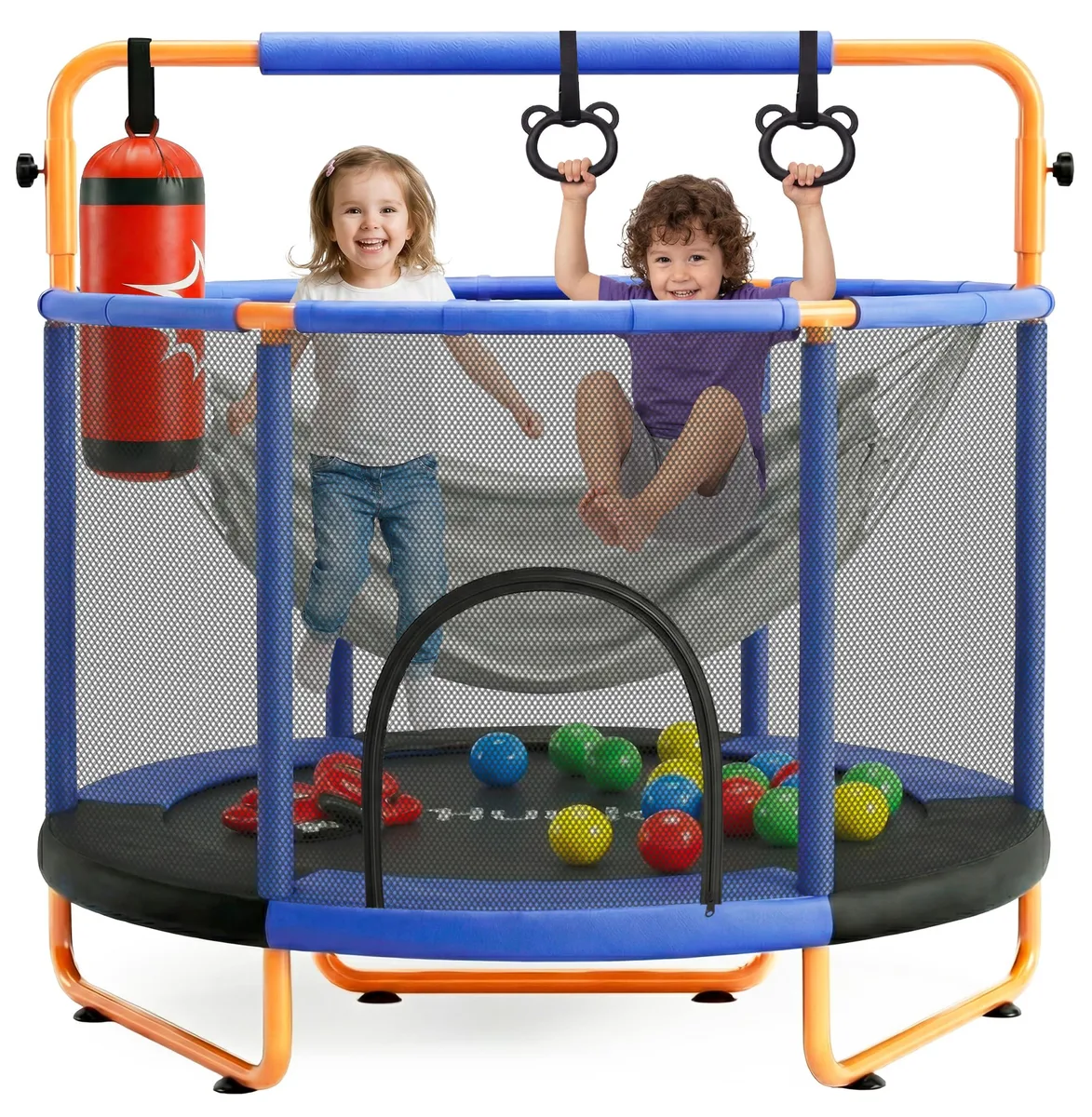 Hurtle 55" Trampoline with Enclosure 440lbs Blue HUTRA55BLOR — product photo
