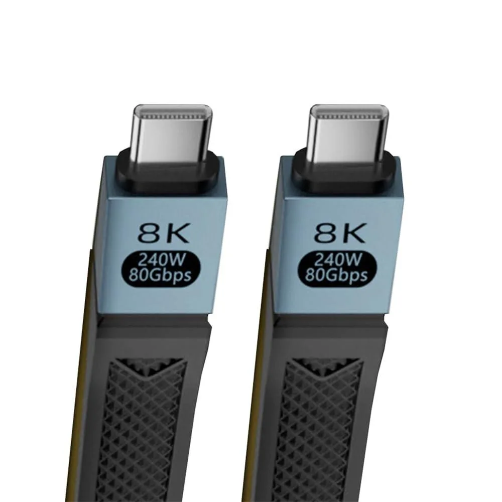 LORDWORLD LORDWORLD USB 5.0 Flat Slim FPC 13cm 80Gbps 240W Cable — product photo