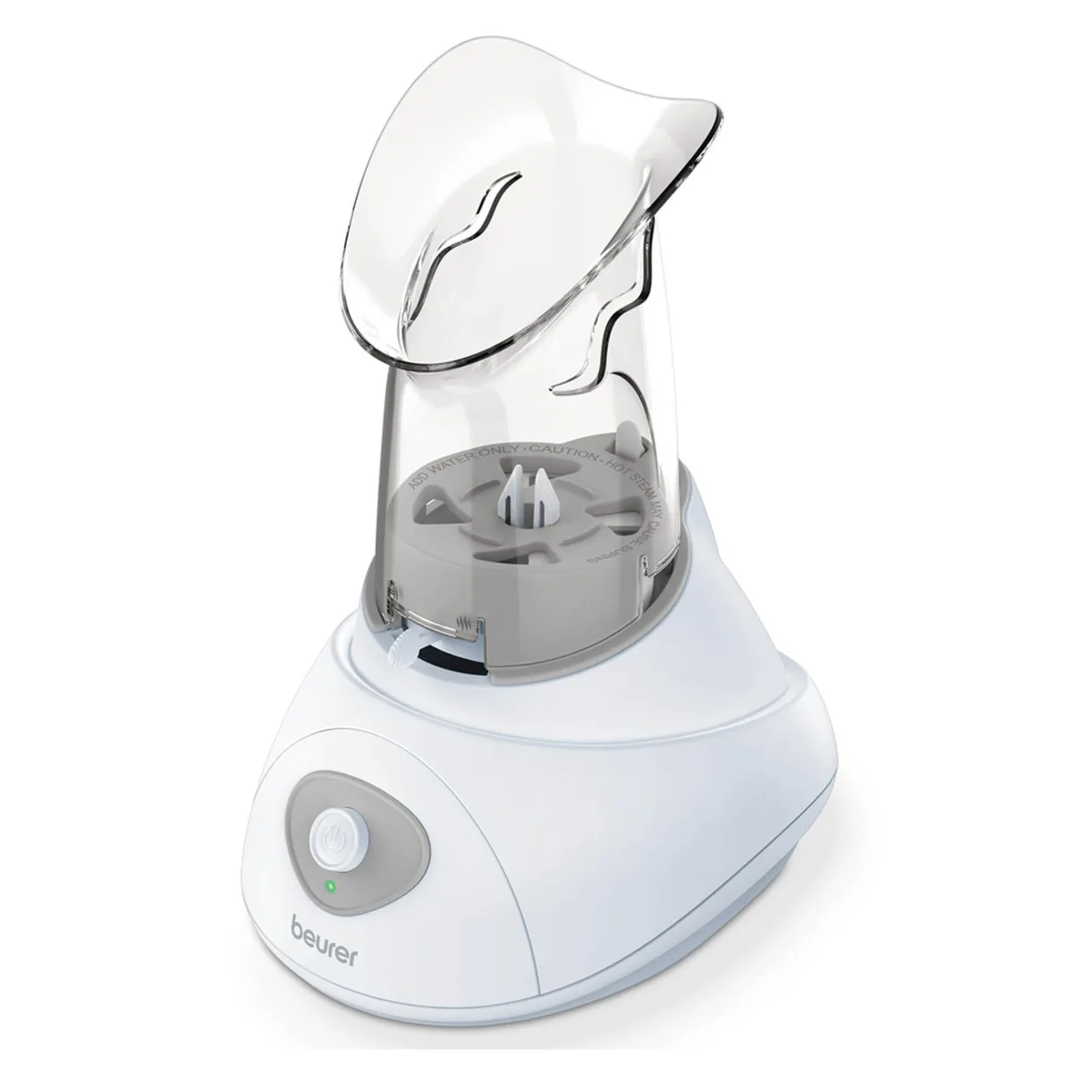 White Beurer SI30 steam inhaler with flexible mask and steam control dial