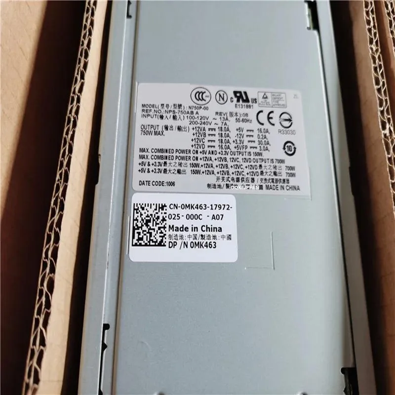 KHACHIMO KHACHIMO PE1430 Precision 490 690 SC1430 24P+20P 750W Power Supply — product photo