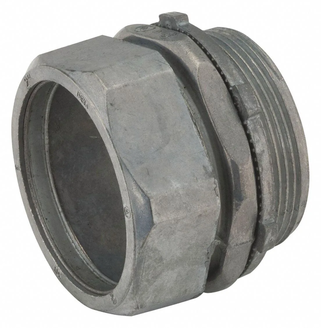 Hubbell Incorporated Hubbell Incorporated RACO 2802 EMT Grounding Connector 1/2 in Compression Zinc Alloy Plain Gray — product photo