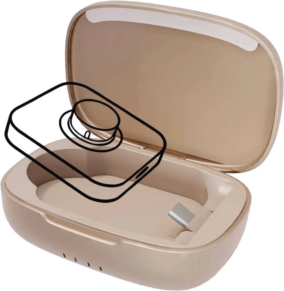 Luisport Luisport Updated Charging Case for Oura Ring 4 & 3 1000mAh Rosegold — product photo