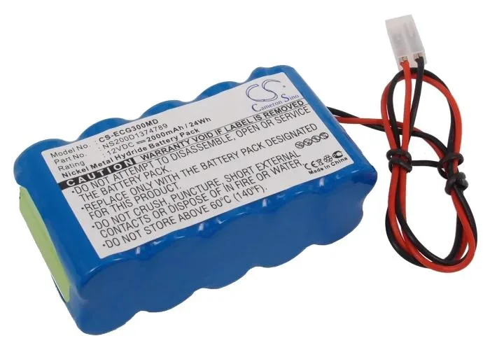 Rectangular Cameron Sino battery pack with label showing 2000mAh 24.00Wh