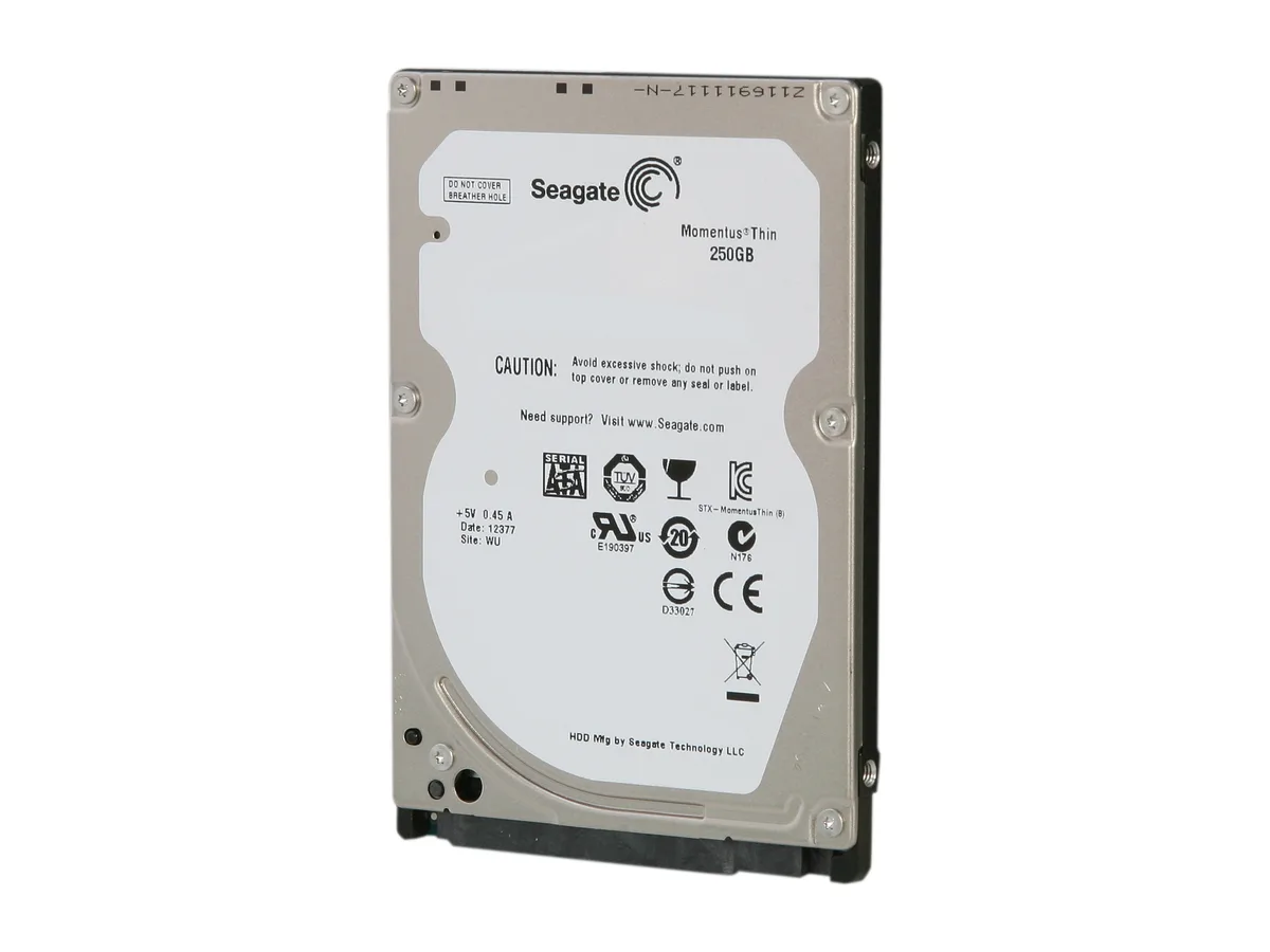 Seagate Seagate ST250LT003 250GB 5400 RPM 7mm laptop hard drive — product photo