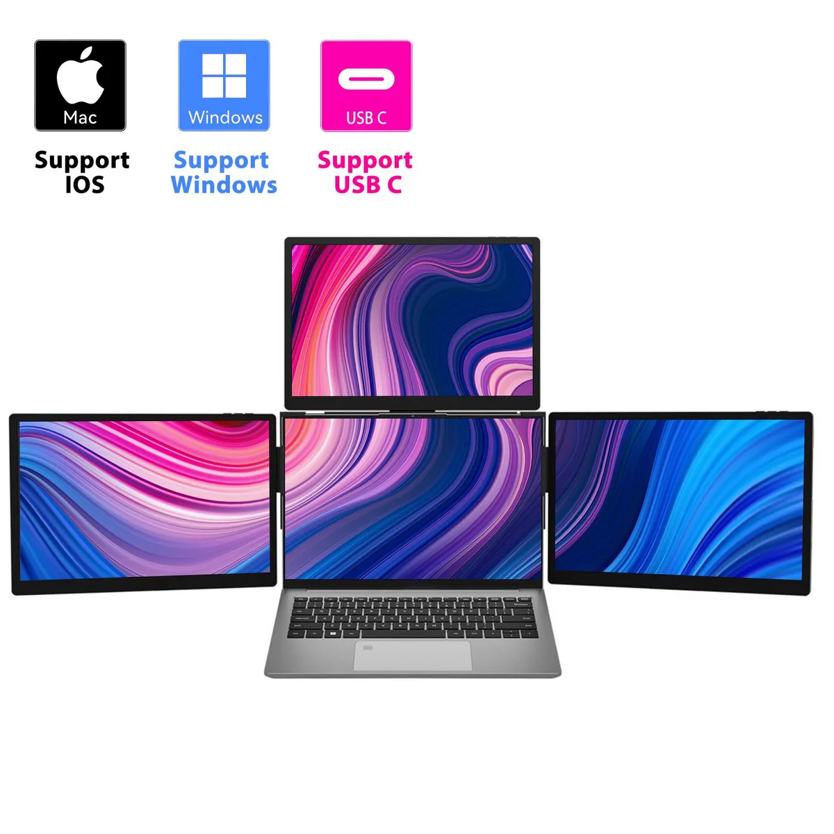 JIMTAB JIMTAB 13T 13.3" Triple Portable Monitor 1920x1200 60Hz IPS — product photo