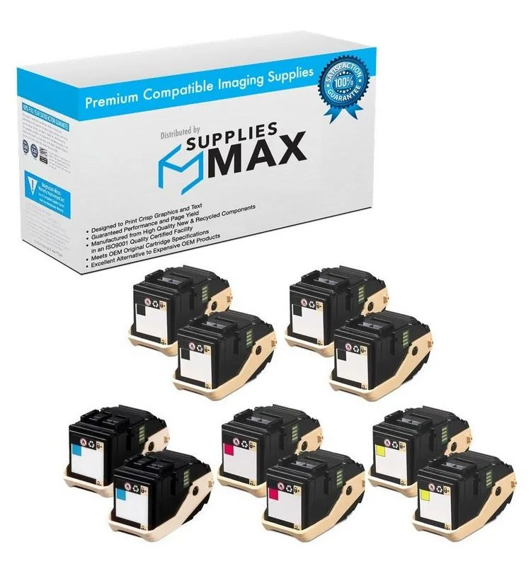 SuppliesMax SuppliesMax XER106R02604B1CMY toner cartridge combo pack 4 black 2 cyan magenta yellow 5000 pages — product photo