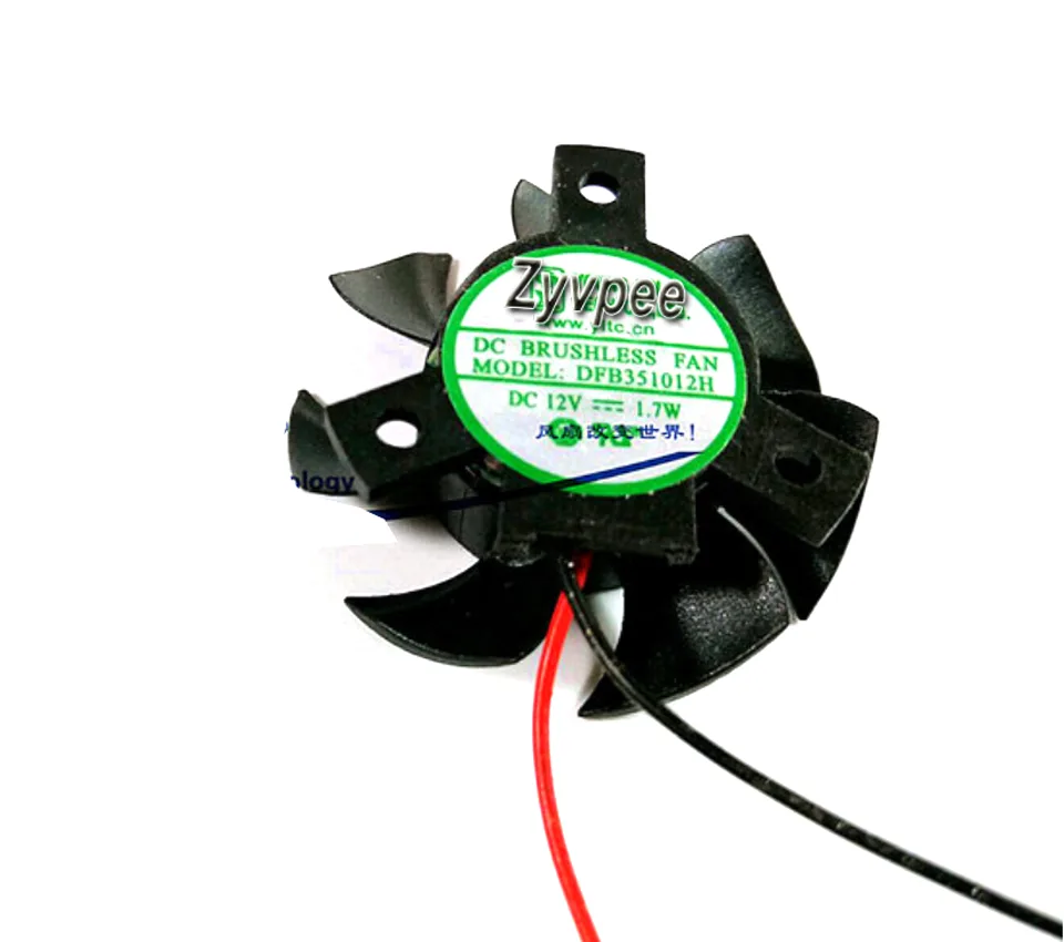 Zyvpee Zyvpee DFB351012H 12V 1.7W 31mm frameless case fan — product photo