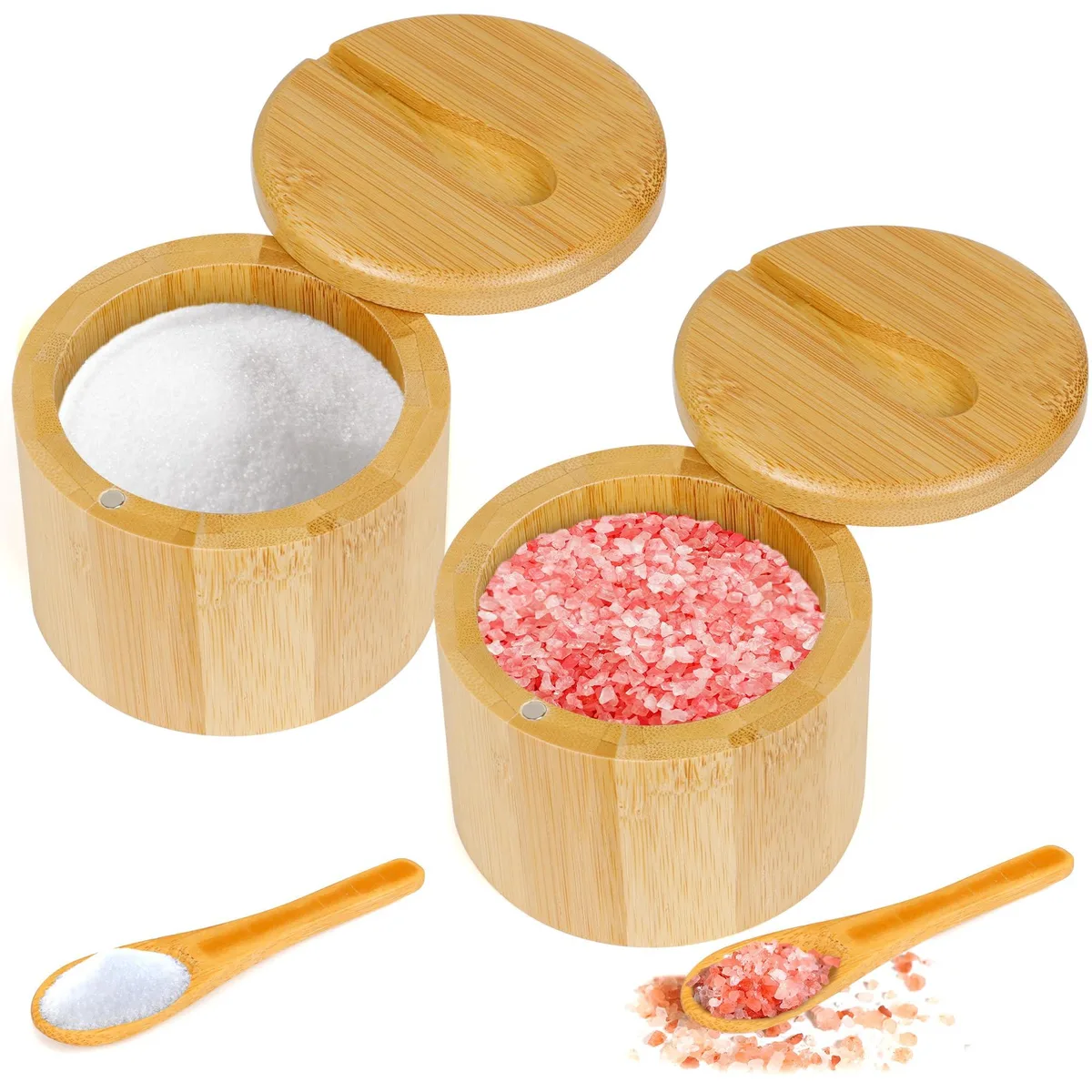 Mind Reader Salt Cellar 75465 2-Tier Red Storage — product photo