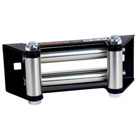 Bulldog Winch roller fairlead with zinc plated rollers and black powder coated frame, 151mm mount