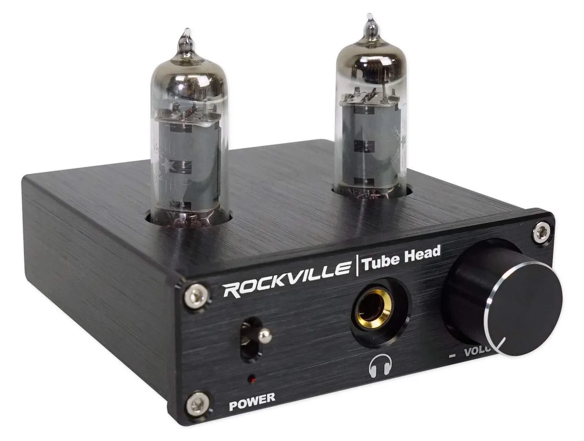 Rockville Rockville TubeHead 180mW Tube Headphone Amplifier 16-600 Ohms Dual 6K4 Tubes 2 in 1 accessory — product photo