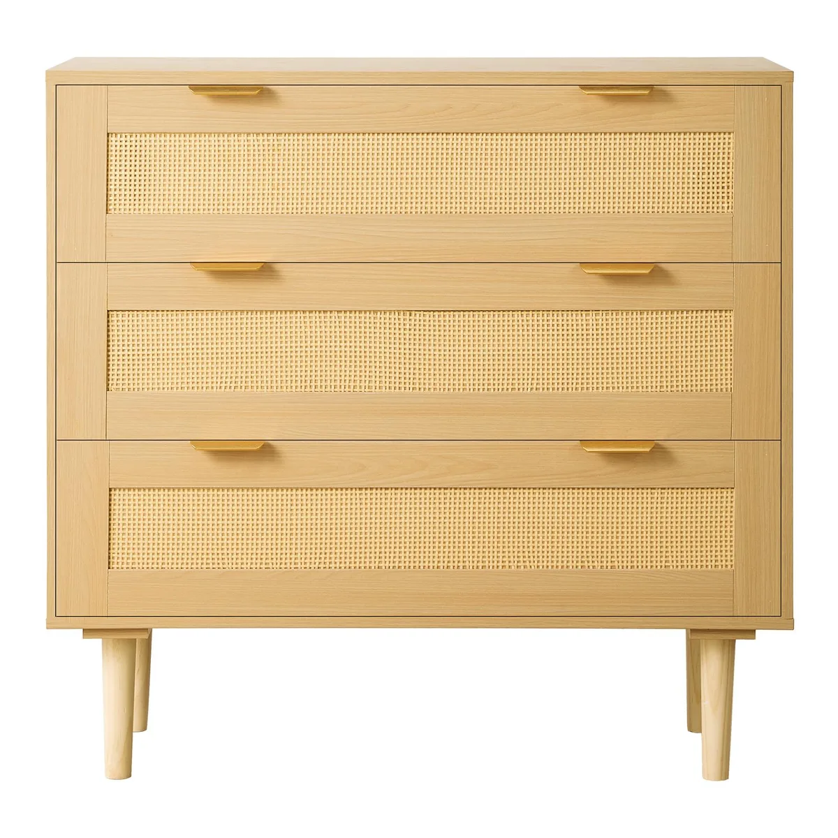 VEVOR VEVOR ZD-25TB02 3 Drawer Rattan Dresser Closet Organization — product photo