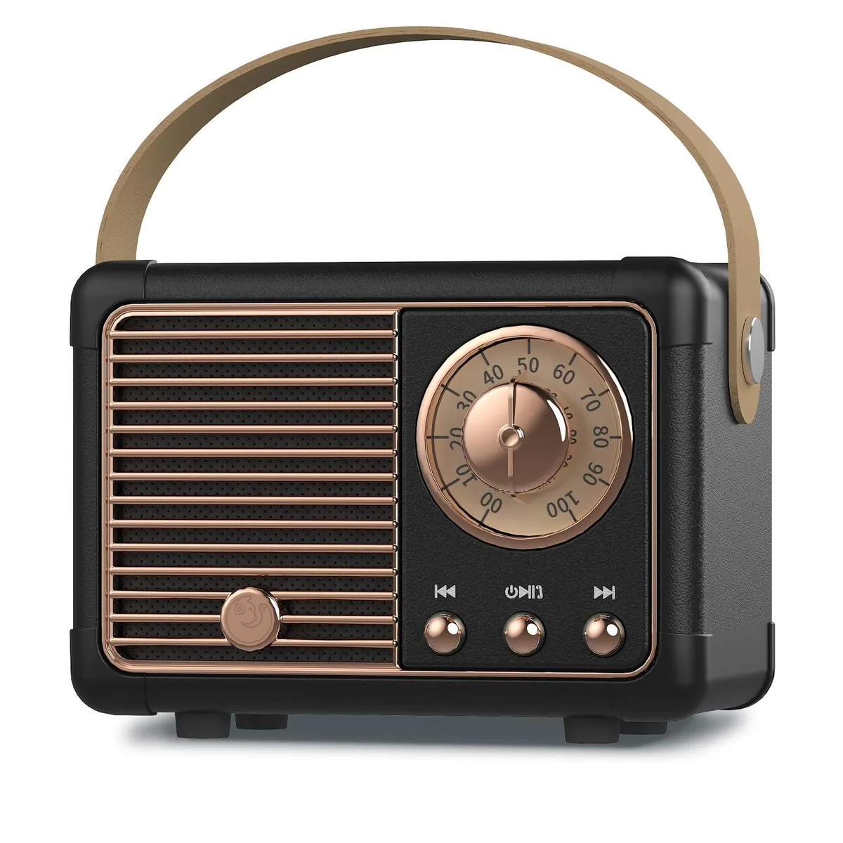  PRUNUS J-999 Retro Bluetooth 5.0 Portable Speaker Black — product photo
