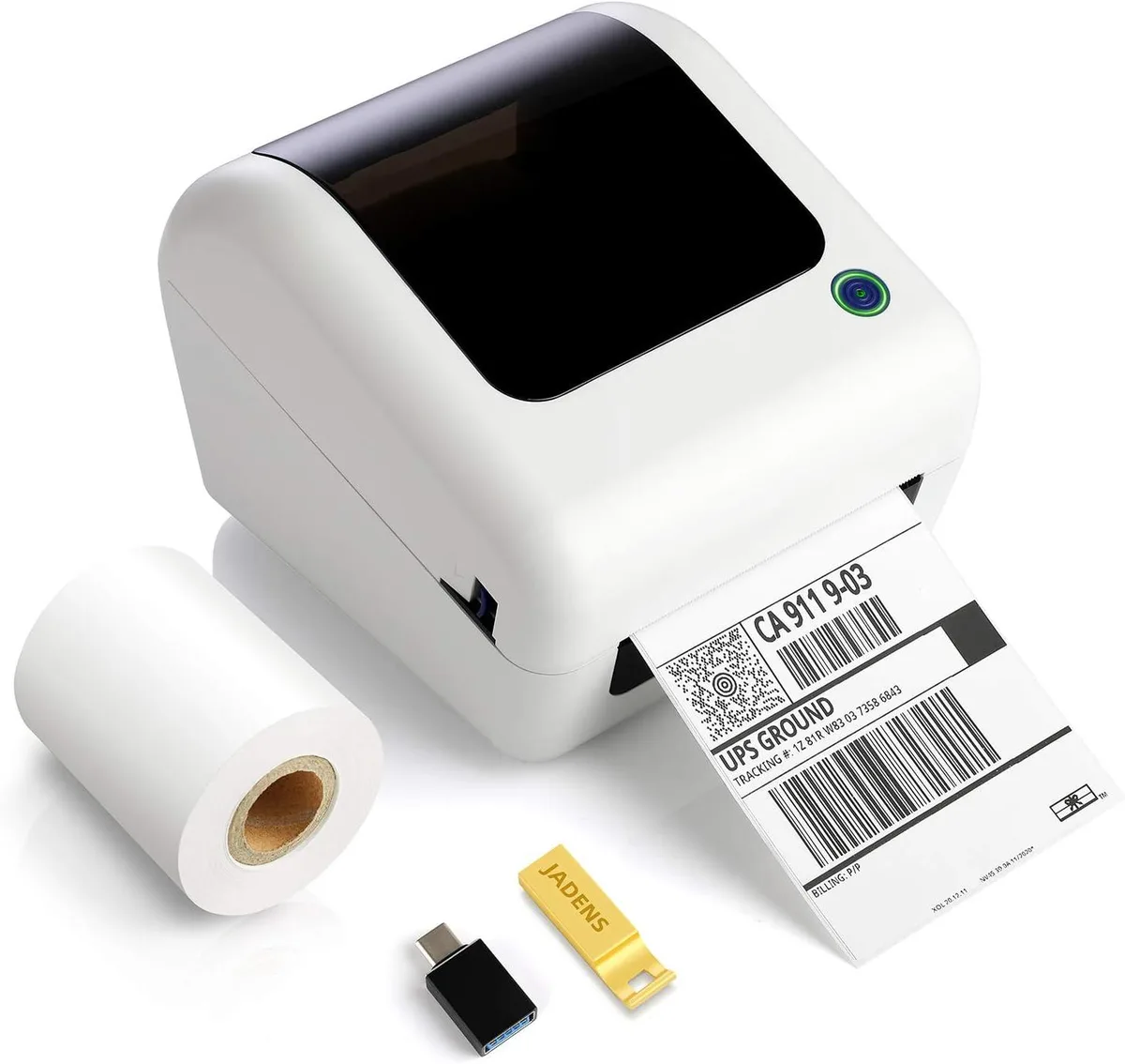 WUQ WUQ JD-168BT Bluetooth Thermal Label Printer 4x6 203 DPI — product photo