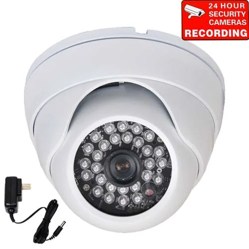 VideoSecu VideoSecu VD6HWL-N1 White 600TVL 3.6mm 28 IR LED CCTV camera — product photo