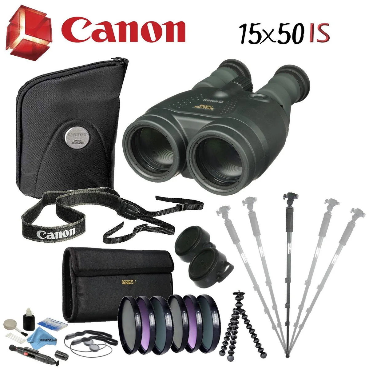 Canon Canon 15x50 IS All-Weather Binocular Advanced Bundle — product photo