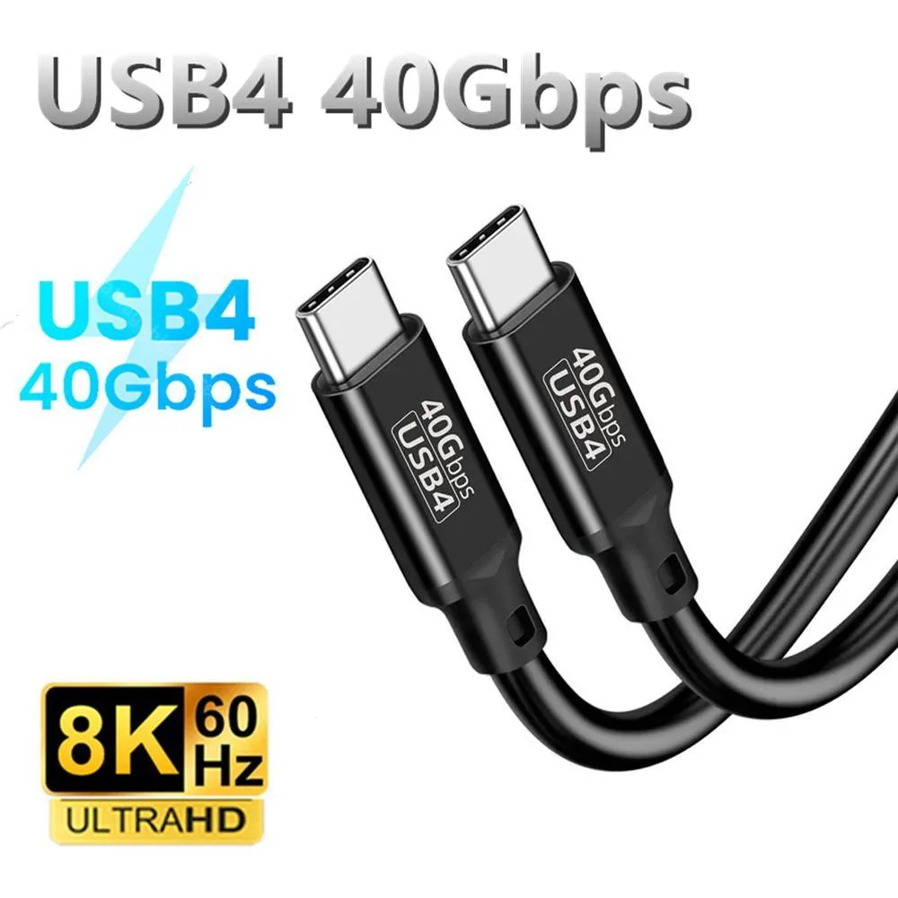 WRIARICH WRIARICH USB4 Cable USB C to USB C 240W 40Gbps 8K@60Hz 1.6FT — product photo