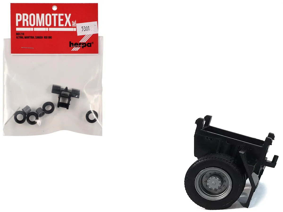 Promotex Promotex Single Axle Trailer Chassis 1/87 HO hobby collectible — product photo