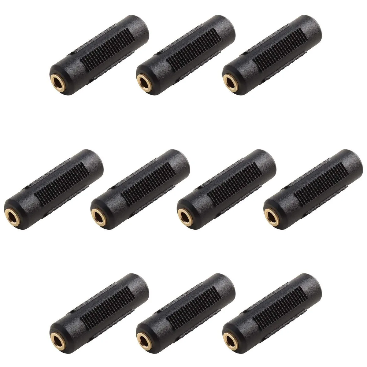 BUCIER BUCIER 3.5 mm Stereo Jack Female to Female Adapter Pack of 10 — product photo