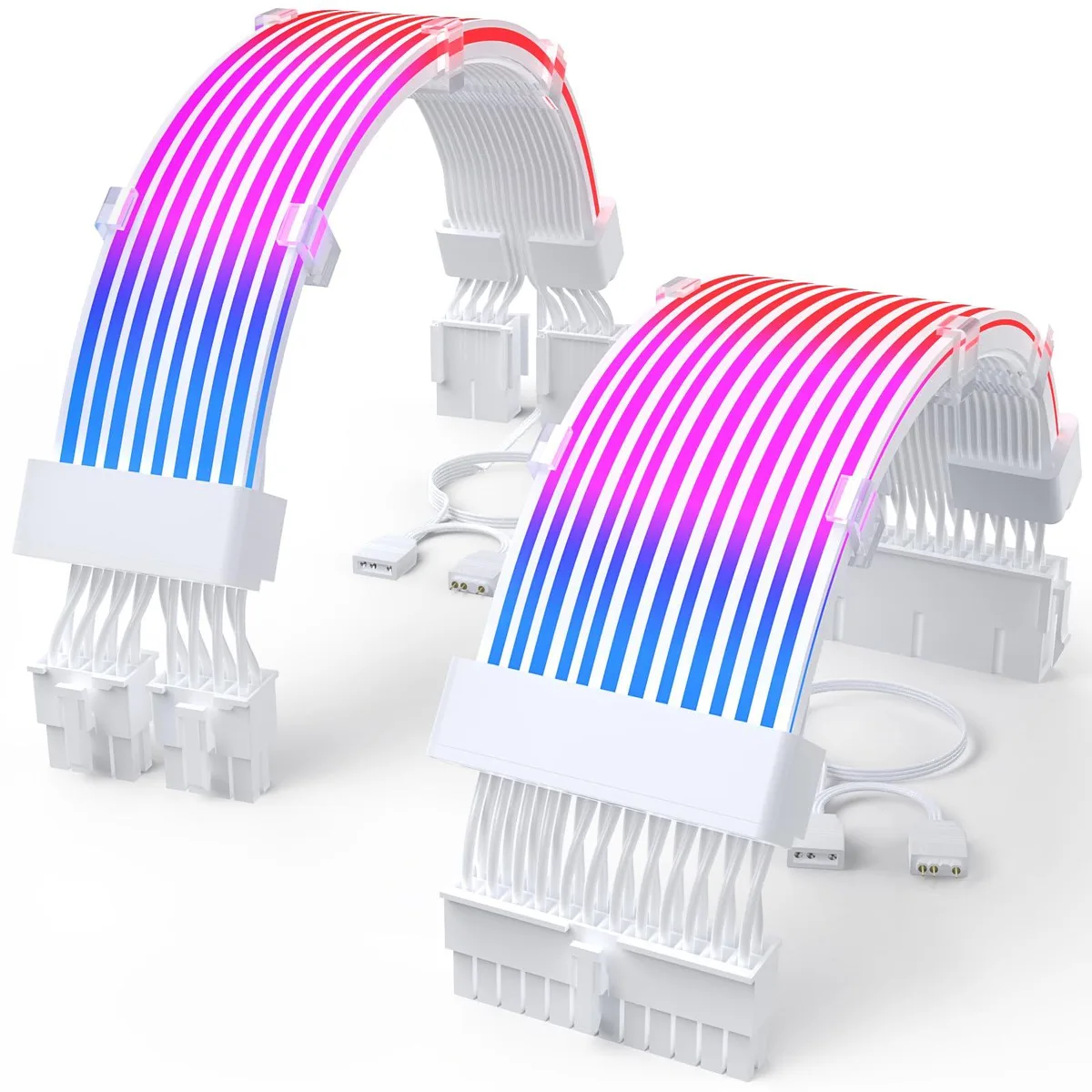  Sirlyr RGB PSU Cable Extension Kit 24 Pin ATX Dual 8 Pin PCIe 16AWG — product photo