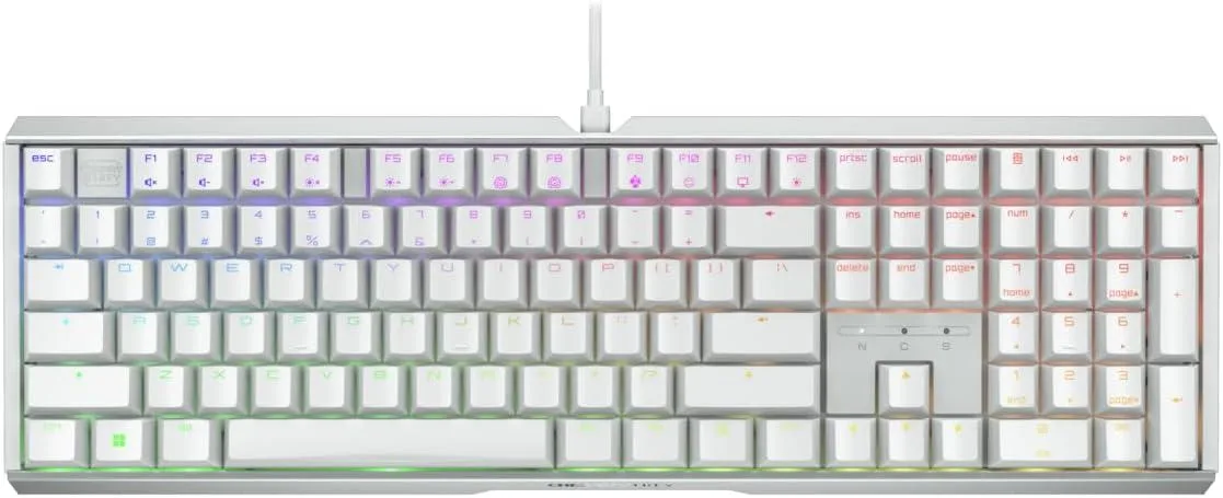 Cherry Cherry MX 3.1 Mechanical Wired Gaming Keyboard White MX2A Silent Red — product photo