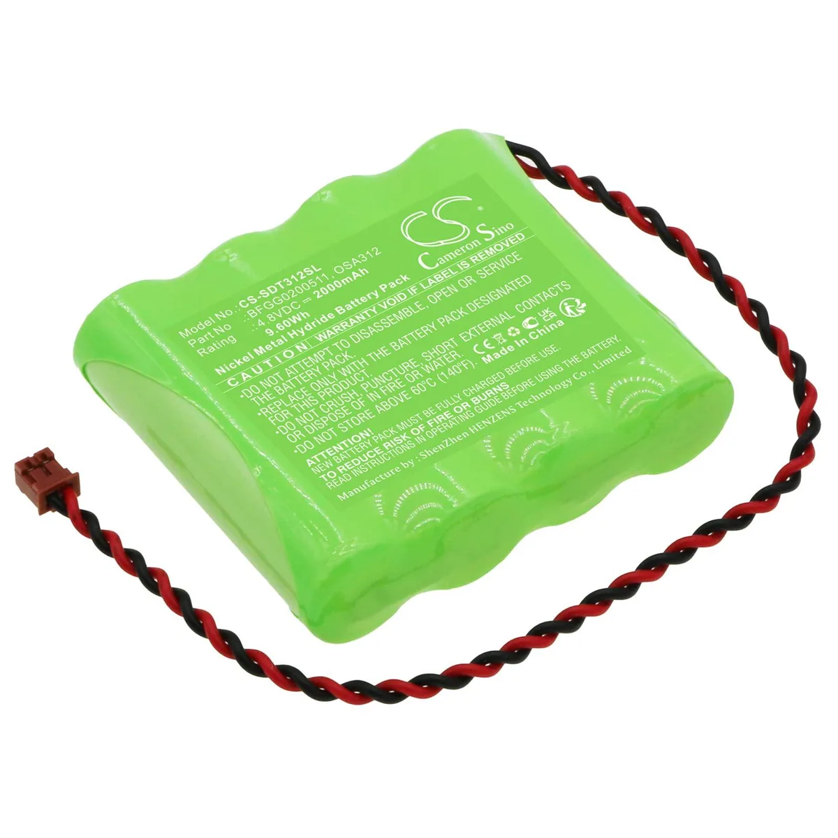 Cameron Sino 2000mAh 4.8V Battery for Shimpo FGE FGV — product photo