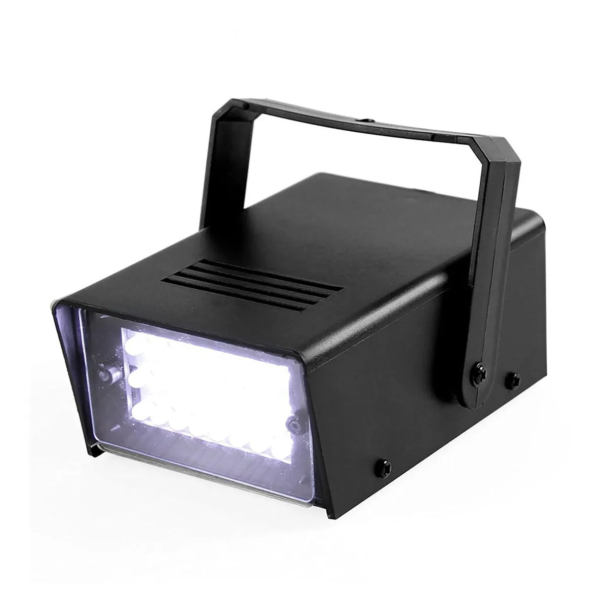 Rectangular white plastic strobe with 24 visible LEDs
