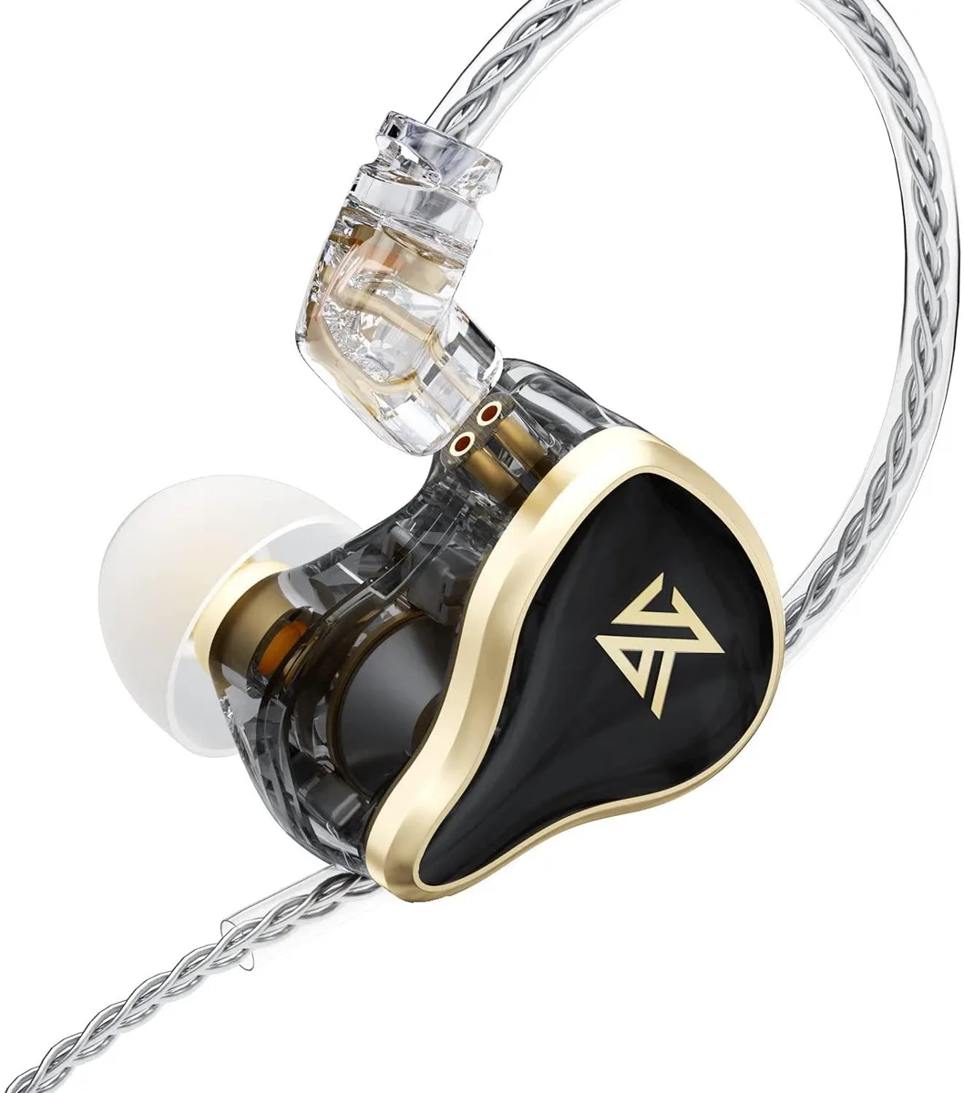  KZ ZAS In-Ear Monitor Headphones Wired Hybrid 8 Drivers 24 Ohm 109 dB 3.5mm Black No Mic — product photo