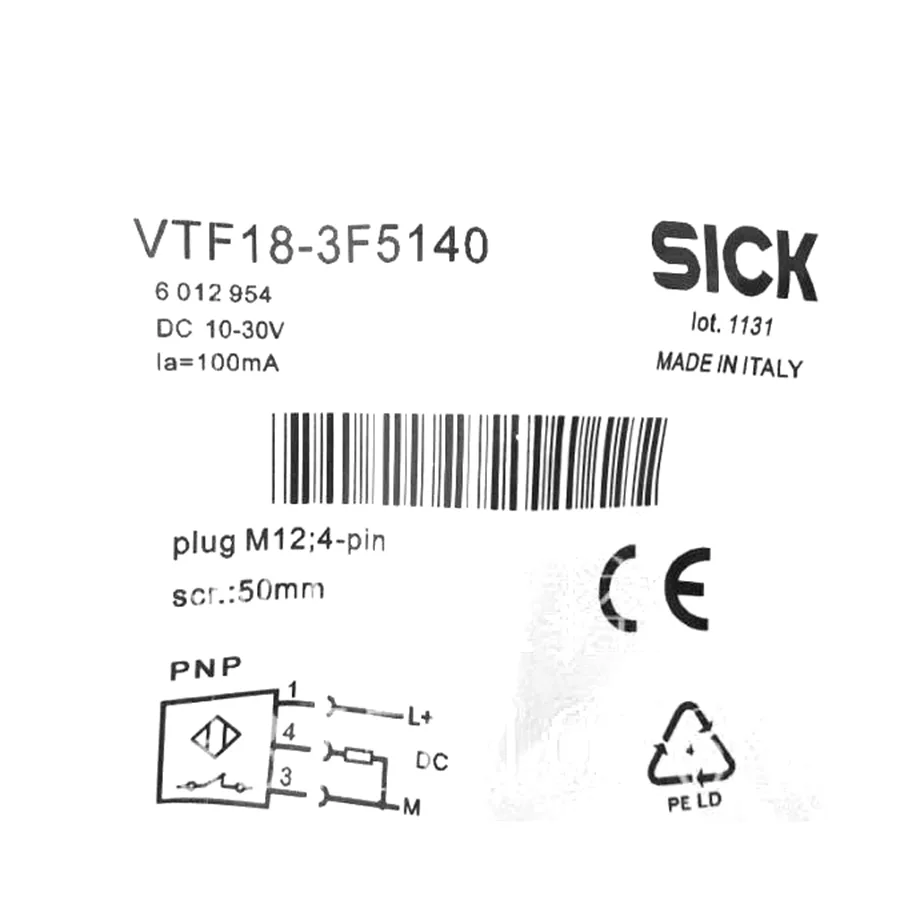 Sick Sick VTF18-3F5140 Photoelectric Proximity Sensor PNP M18 45mm IP67 — product photo