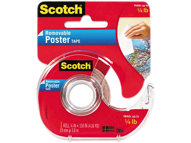 3M 3M 109 Removable Poster Tape Double-Sided 150 in dispenser — product photo
