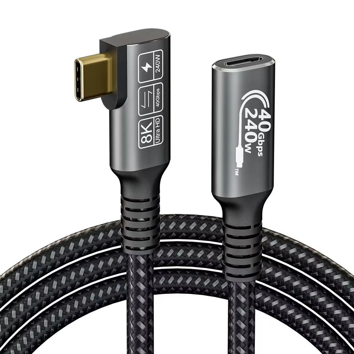 Vszerda Vszerda USB-C Extension Cable Thunderbolt 4 240 W 40 Gbps 8K 60 Hz .5 m — product photo