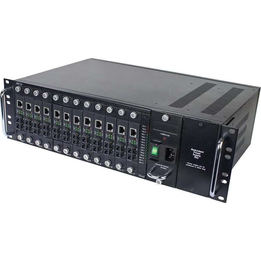 Tripp Lite Tripp Lite N785CH12 3U 12-slot media converter chassis — product photo