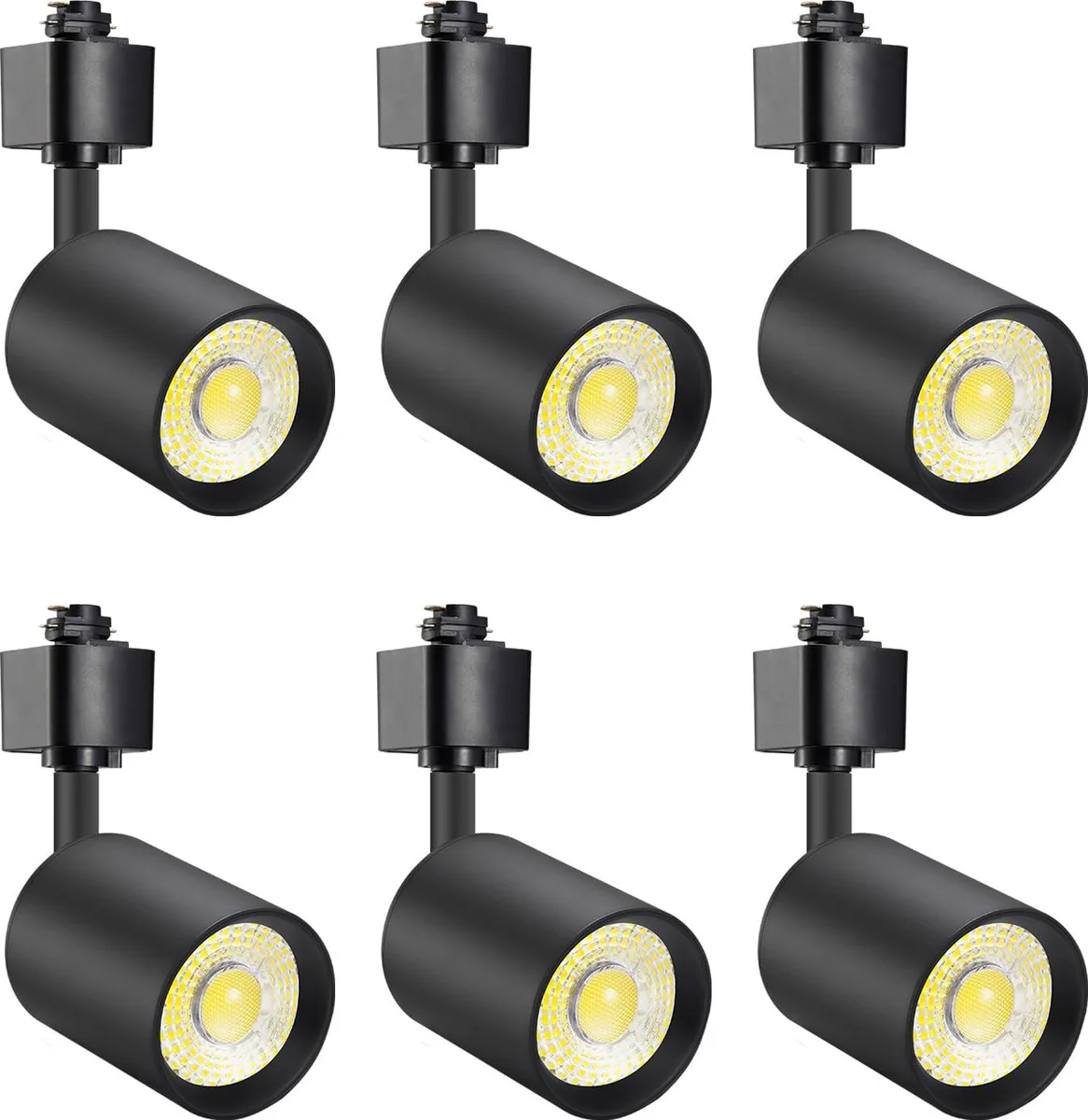  VANoopee TL10W3KB6 6 Pack 10W 3000K 24° 800lm H Type Black — product photo