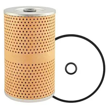 Transparent cylindrical cartridge oil filter element with reinforced centertube and gaskets