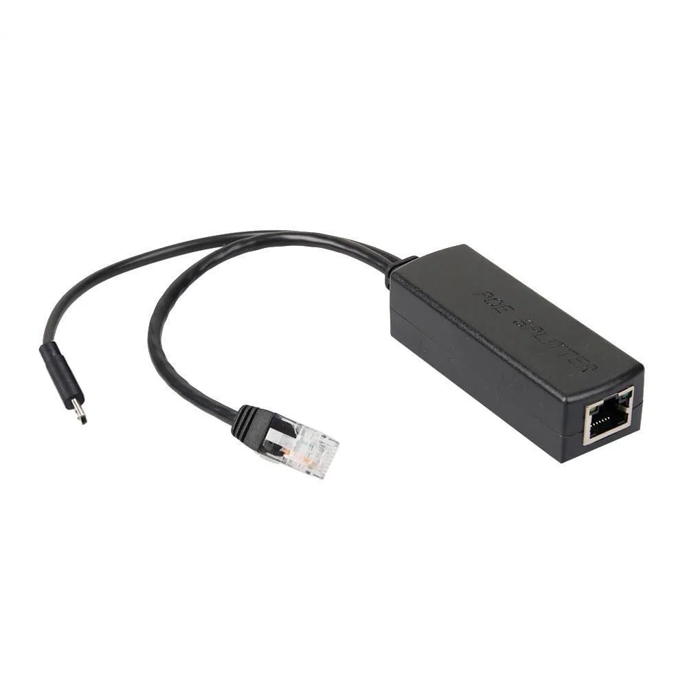 Ruth's sister Ruth's sister Micro PoE IEEE 802.3af Splitter 48V to 5V 2.4A international power cord — product photo